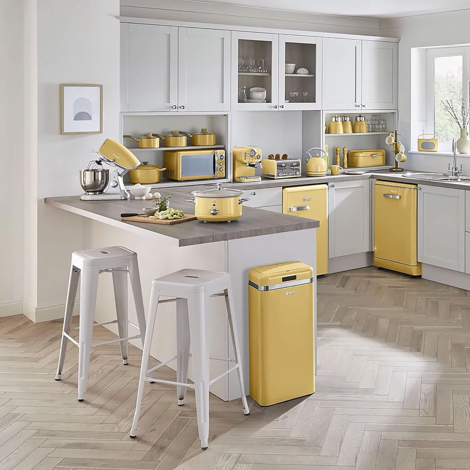 Swan Retro SF17031YELNEW Slow Cooker 6.5 litri, 320W Slow Cooker Naty Shop