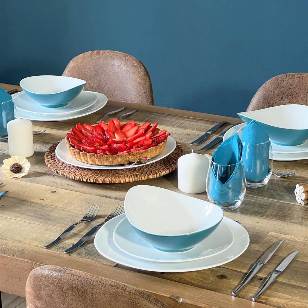 Lou Laguiole Jet - Set de tacâmuri 24 piese, oțel lucios Bucatarie Naty Shop