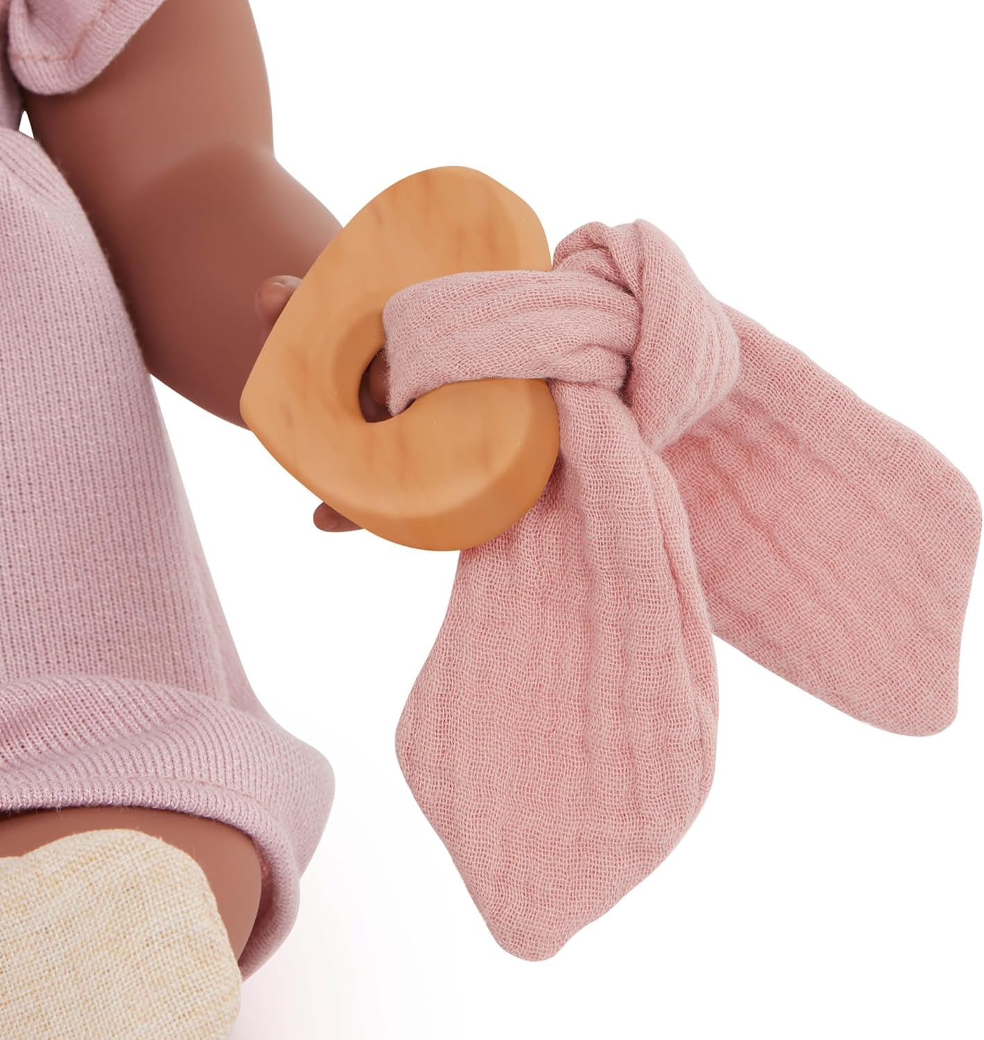 LullaBaby - Baby Puppe Dress Outfit - Kleidungsset - Rosa Kleid, Stirnband, Schnuller und Schuhe - 36 cm Baby-Puppen-Kleidung - Fantasievolles Spiel - Spielzeug für Kinder ab 2 Jahren