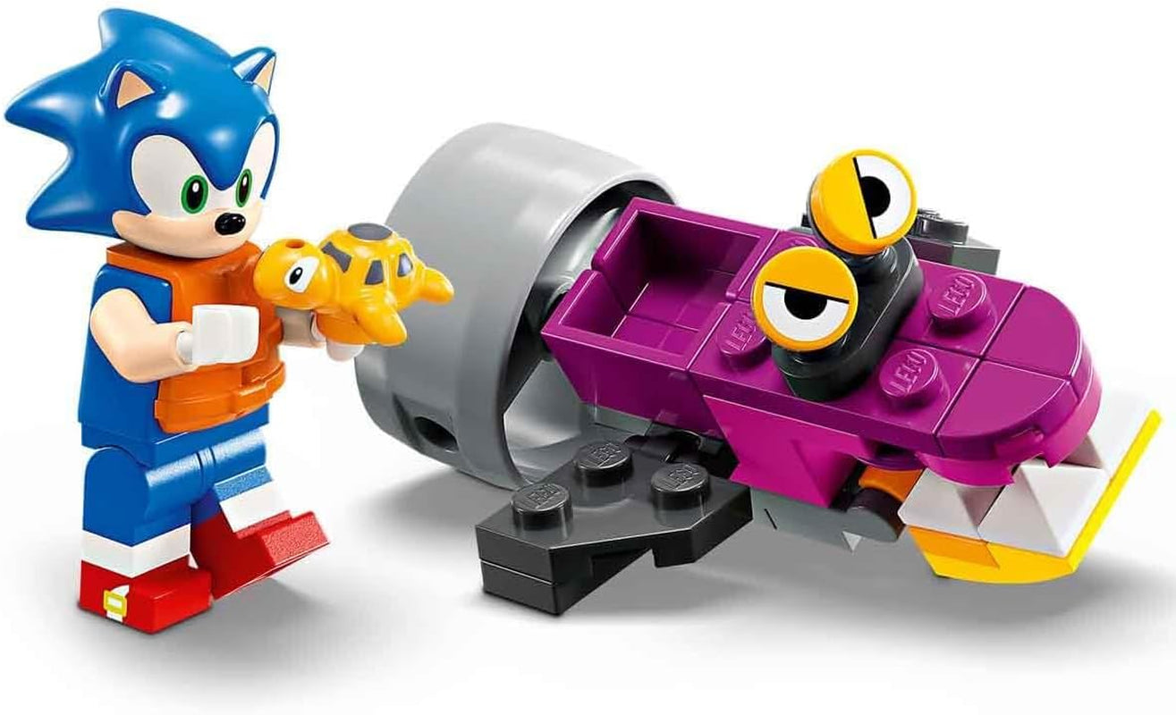 LEGO Sonic the Hedgehog Tails™ Adventure Boat, jucărie interactivă cu personaje de jocuri video și schiuri de apă, cadou pentru băieți, fete și gameri de la 8 ani 76997 Seturi de constructie Besuche den LEGO-Store