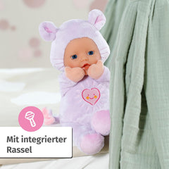 BABY Born for Babies Maus 26cm, weiche 26 cm Puppe mit Öhrchen und Fingertaschen, für Neugeborene, 836590 Zapf Creation