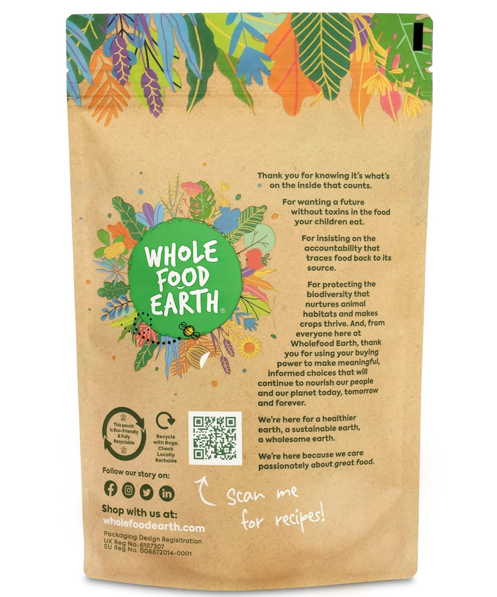Wholefood Earth Bio-Naturreismehl – ​​3 kg | Steinboden | GVO-frei | Bio-zertifiziert