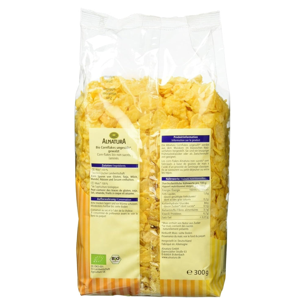 Fulgi de porumb organici neîndulciți, 300g