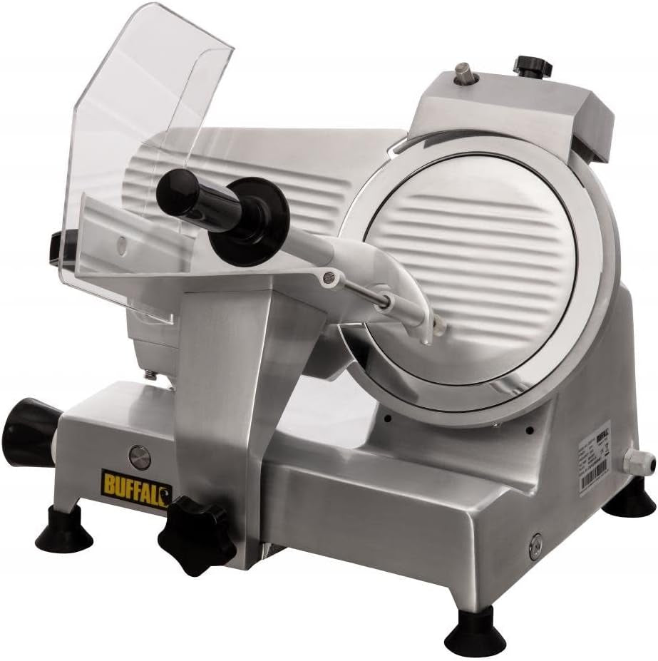 Fleischschneider, elektrisch, 300 mm Naty Shop Aktenvernichter und Aufschnittmaschinen 457 (H) x 445 (B) x 445 (T) mm