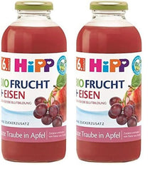 Hipp Bio-Getränke mit Fruchtsaft +, Multifruit mit Vitamin C, 6er Pack (6 x 0,5 L) Mutter und Kind Naty Shop 2 x 500 ml Rote Früchte