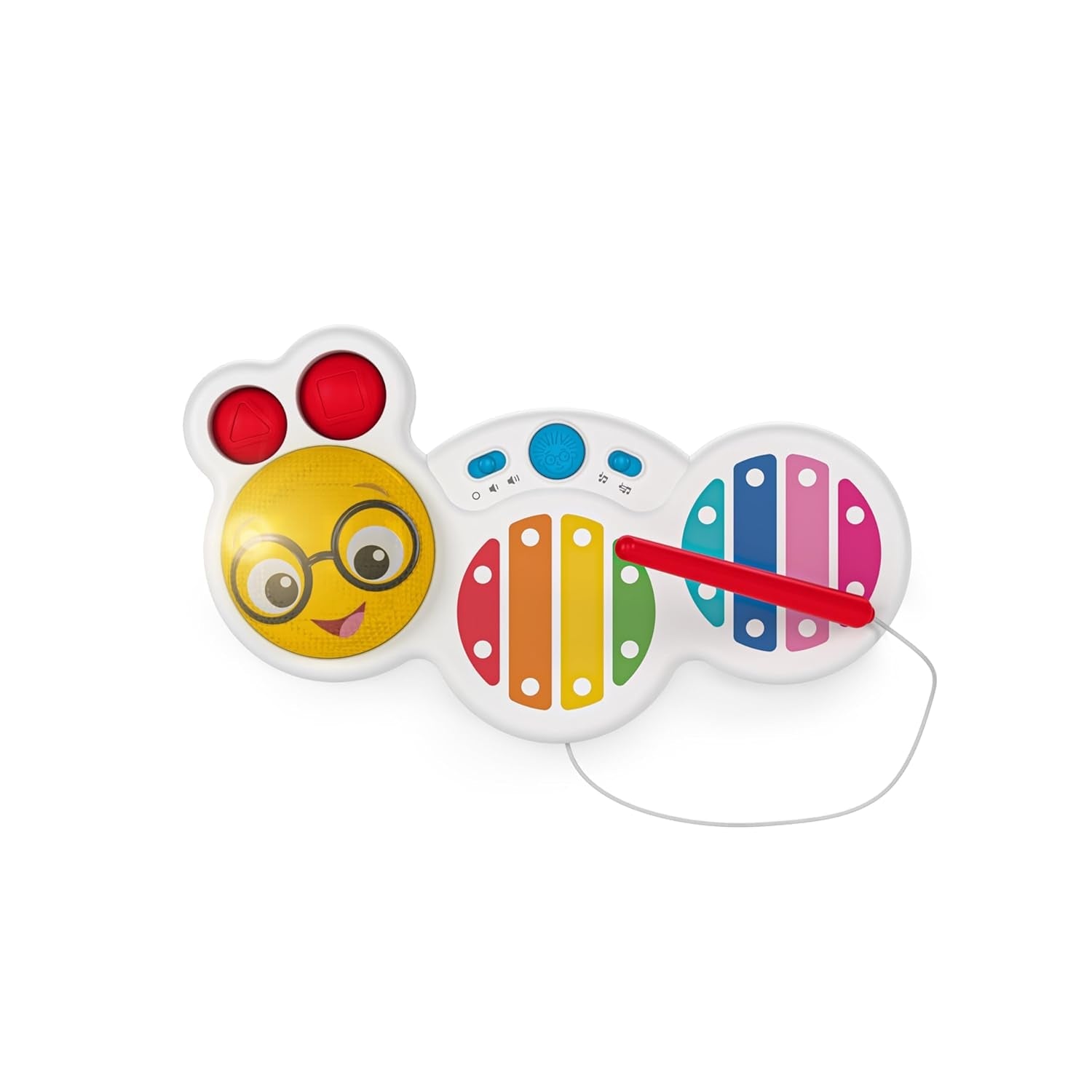 Baby Einstein 12577 Hape Cal's First Melodies Magic Touch Piano Pian muzical de jucărie din lemn cu 3 foi muzicale, 6 melodii, de la 6 luni, multicolor, 1 bucată (pachet de 1) Jucarii Bebe Naty Shop Jams muzicale