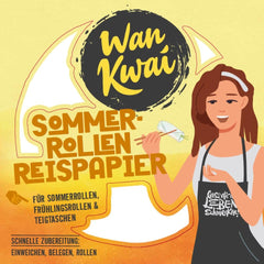 Wan Kwai Sommerrollen-Reispapier 200 g – Erfordert leichtes Einweichen, perfekt für knusprige Frühlingsrollen, frische Sommerrollen oder gedämpfte Knödel