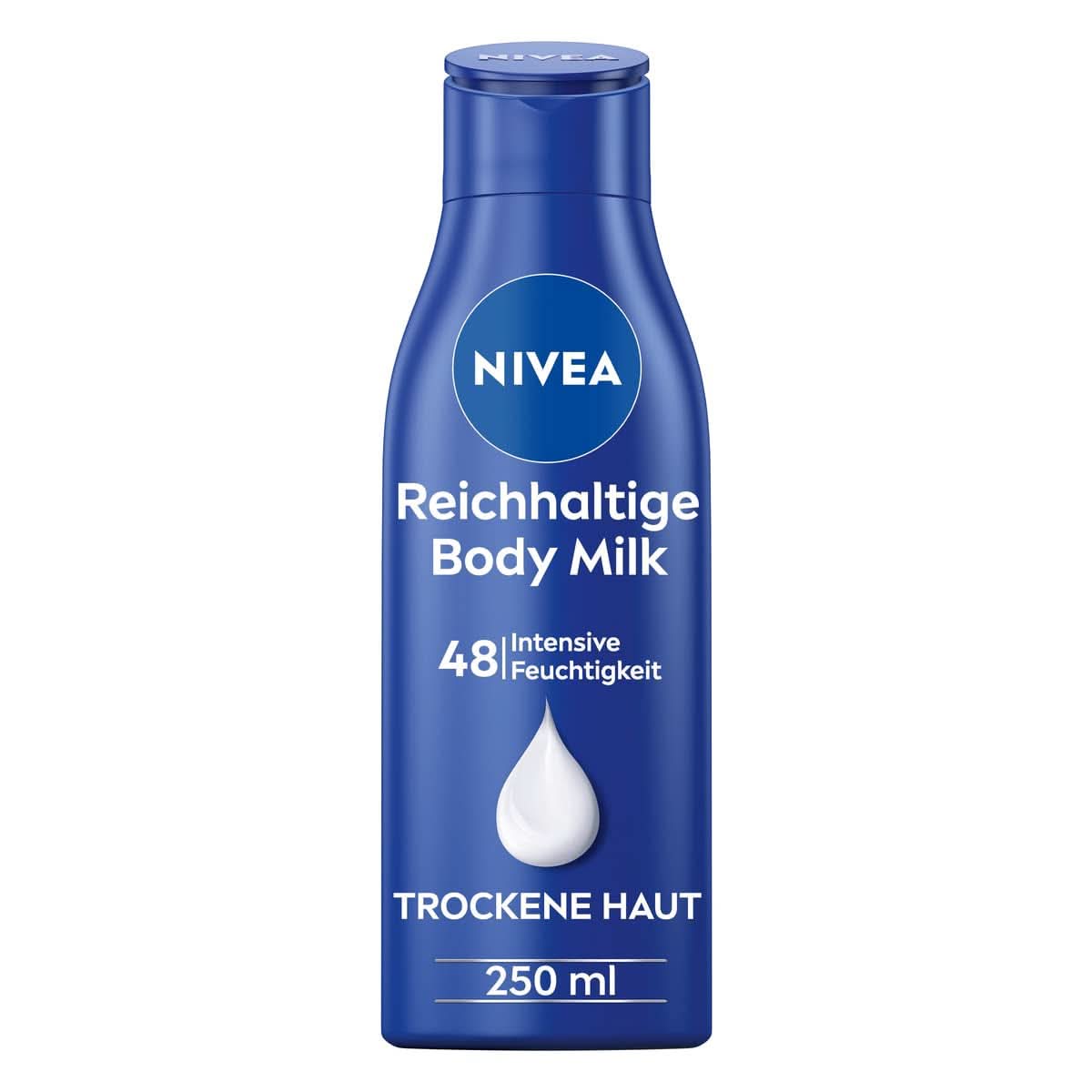 NIVEA Reichhaltige Körpermilch, 250 ml Kosmetik und Schönheit Naty Shop