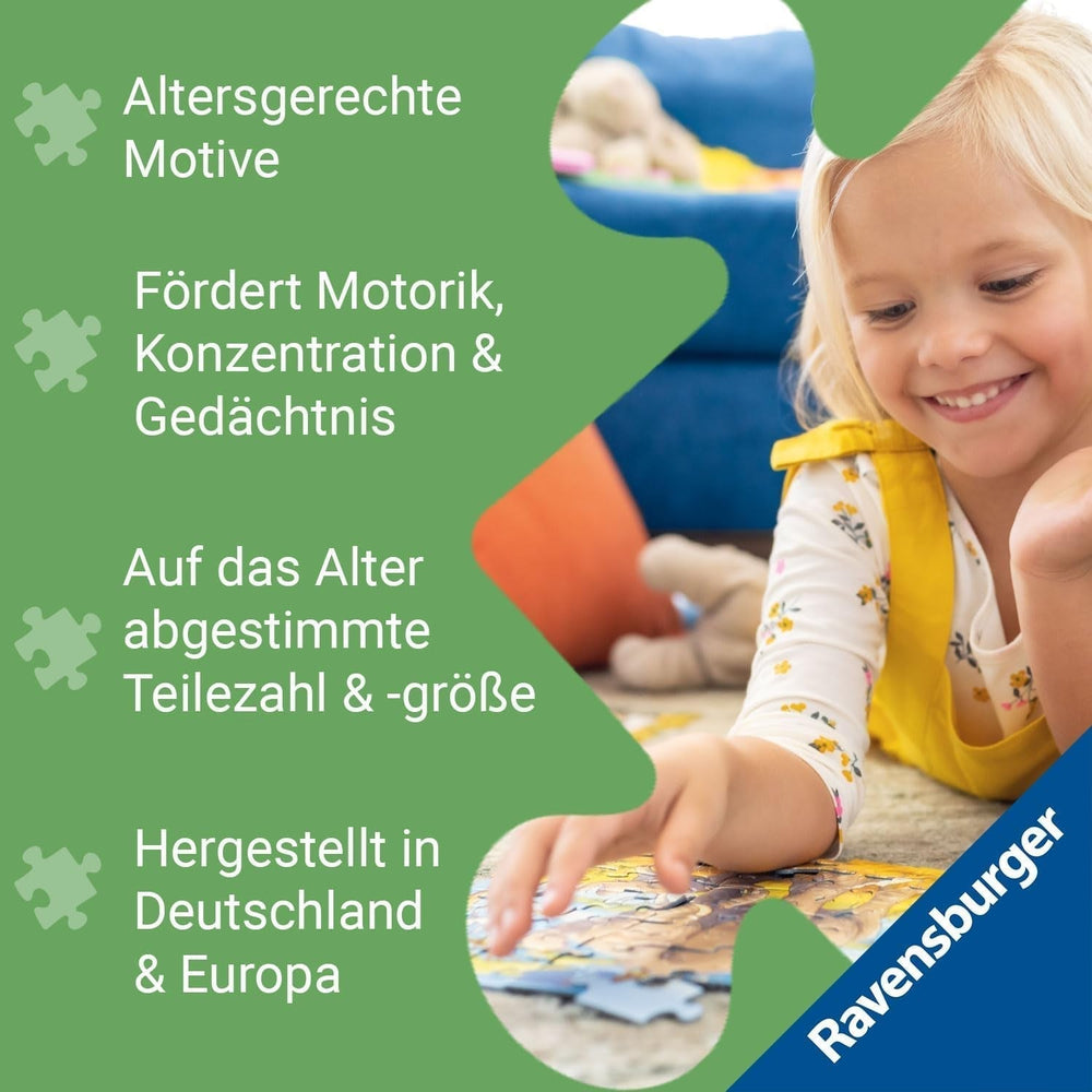Ravensburger children's puzzle - 13927 Horse Dream - Puzzle cu cai pentru copii de la 6 ani în sus, Cu 100 de piese în format XXL, Cu sclipici Puzzle Naty Shop