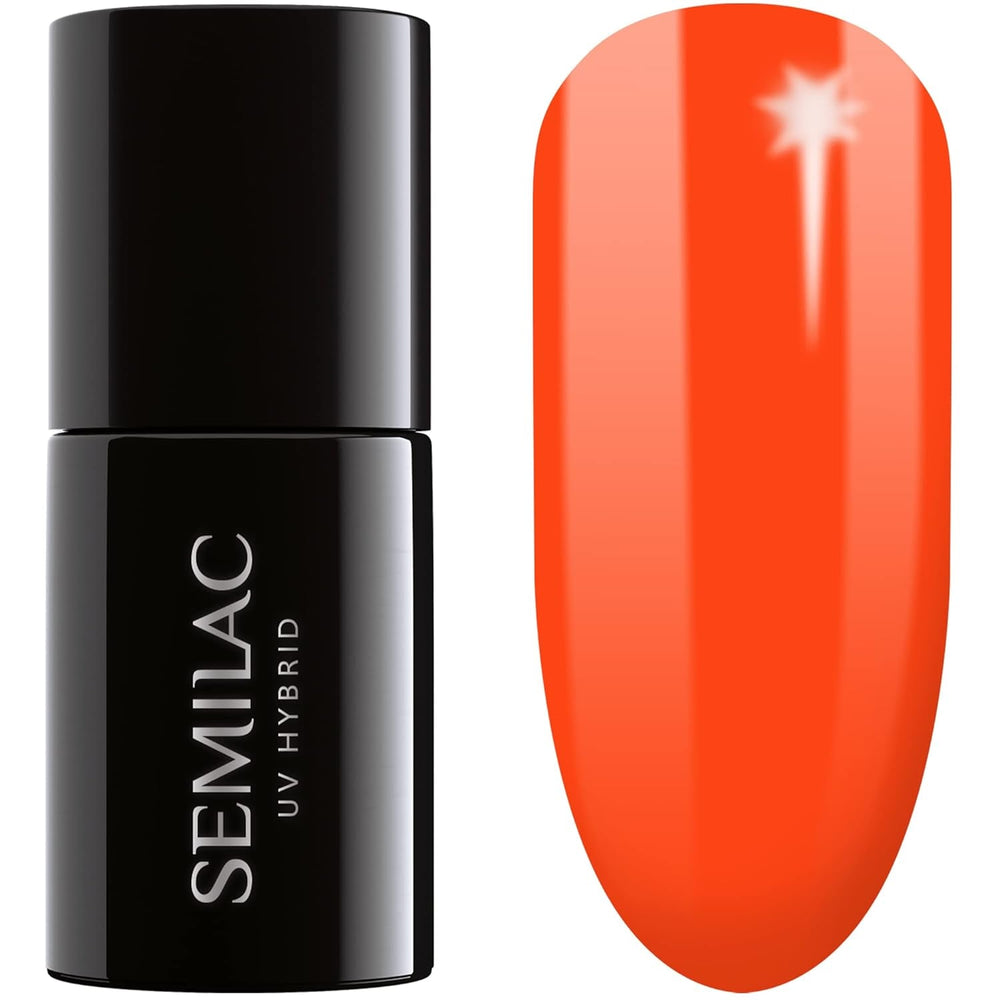 Semilac UV Nagellack Hybrid 404 Black Beans Muffin 7ml Kollektion Tastes of Fall