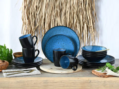 Creatable, 23630, CAPRI-Serie – Reaktive Emaille, Geschirr-Set 16-teilig, Geschirr-Sets Naty Shop