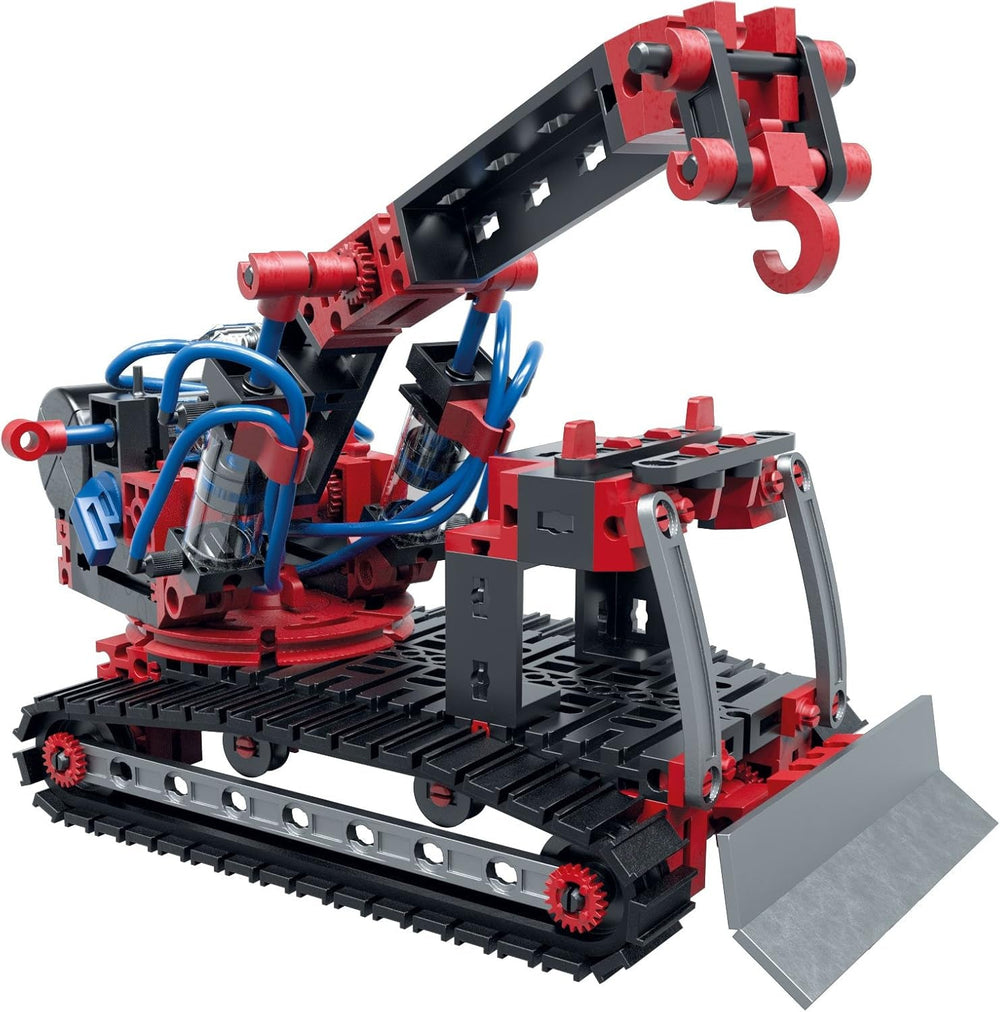 fischertechnik 533874 PROFI Pneumatic Power – Bausatz für Kinder ab 8 Jahren, pneumatisch betriebenes Spielzeug, Bagger und 4 weitere Modelle zum Zusammenbauen