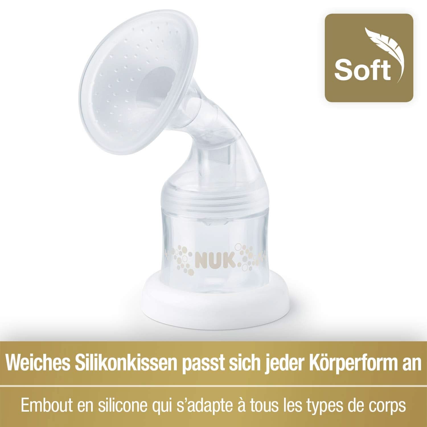 Pompă de sân dublă electrică NUK Nature Sense | Cu baterie, display LCD 2X recipiente pentru lapte matern de 150 ml Accesorii Hrana si Alaptare Bebe Naty Shop