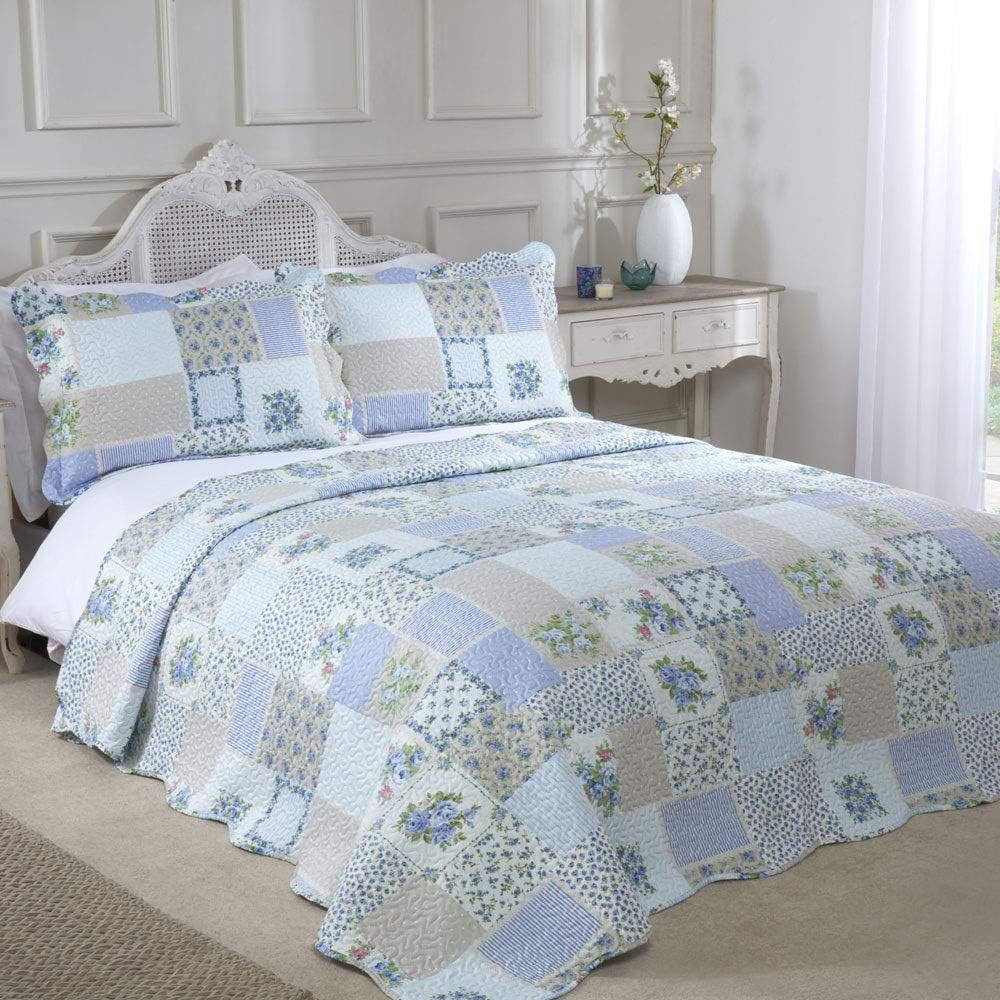 Emma Barclay Bettdeckenbezug für Einzelbett, 100 % Polyester, Cotswold, Rosa, Rose, Emma Barclay Betten und Bettdecken, Blau, King-Size-Größe