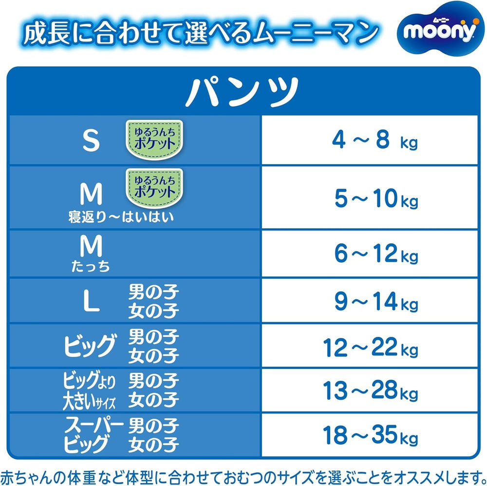 Scutece japoneze XXL băieți (13-28 kg)