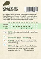 Wildblumen- Und Kräutermischung Blumenmischung Blumen-Samen Rasen Saatgut