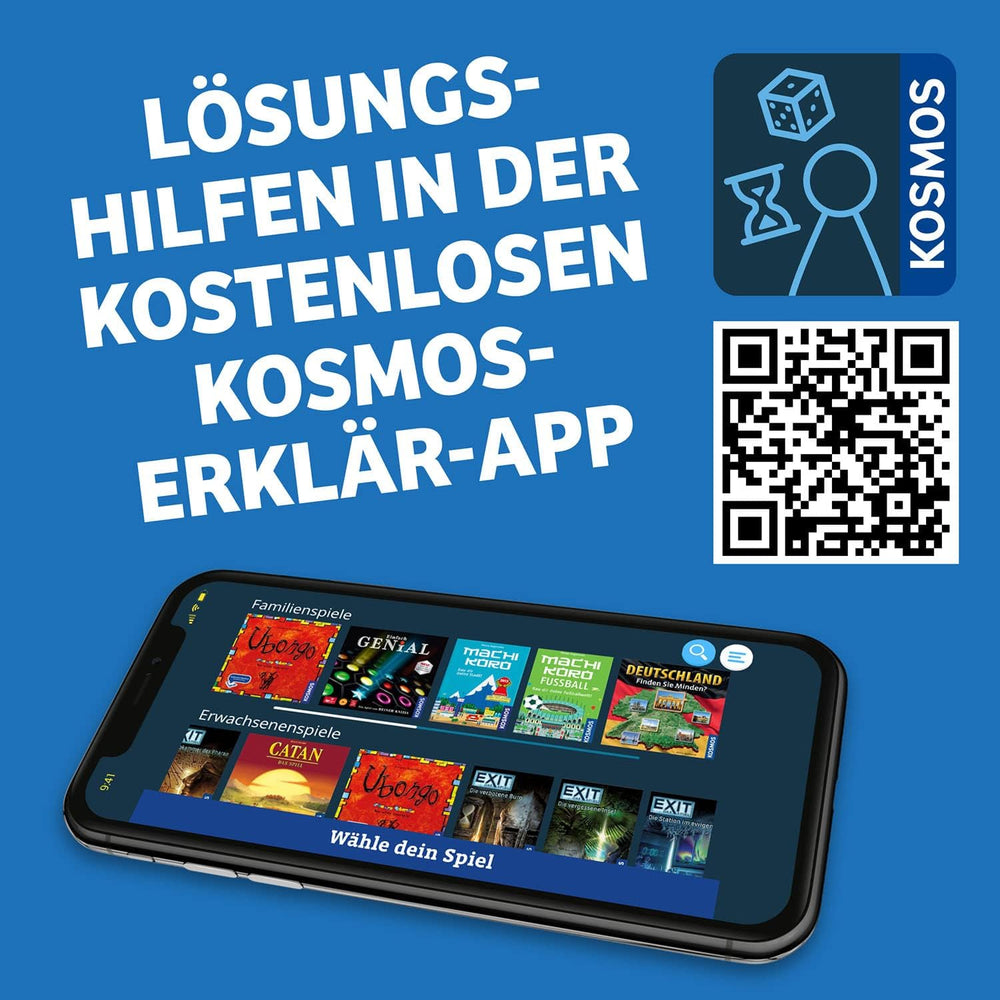 Kosmos 683160 Ubongo 3-D Family, beliebtes 3D-Action- und Puzzlespiel für die ganze Familie, klassisches logisches Denkbrett und Partyspiel für 1–4 Spieler