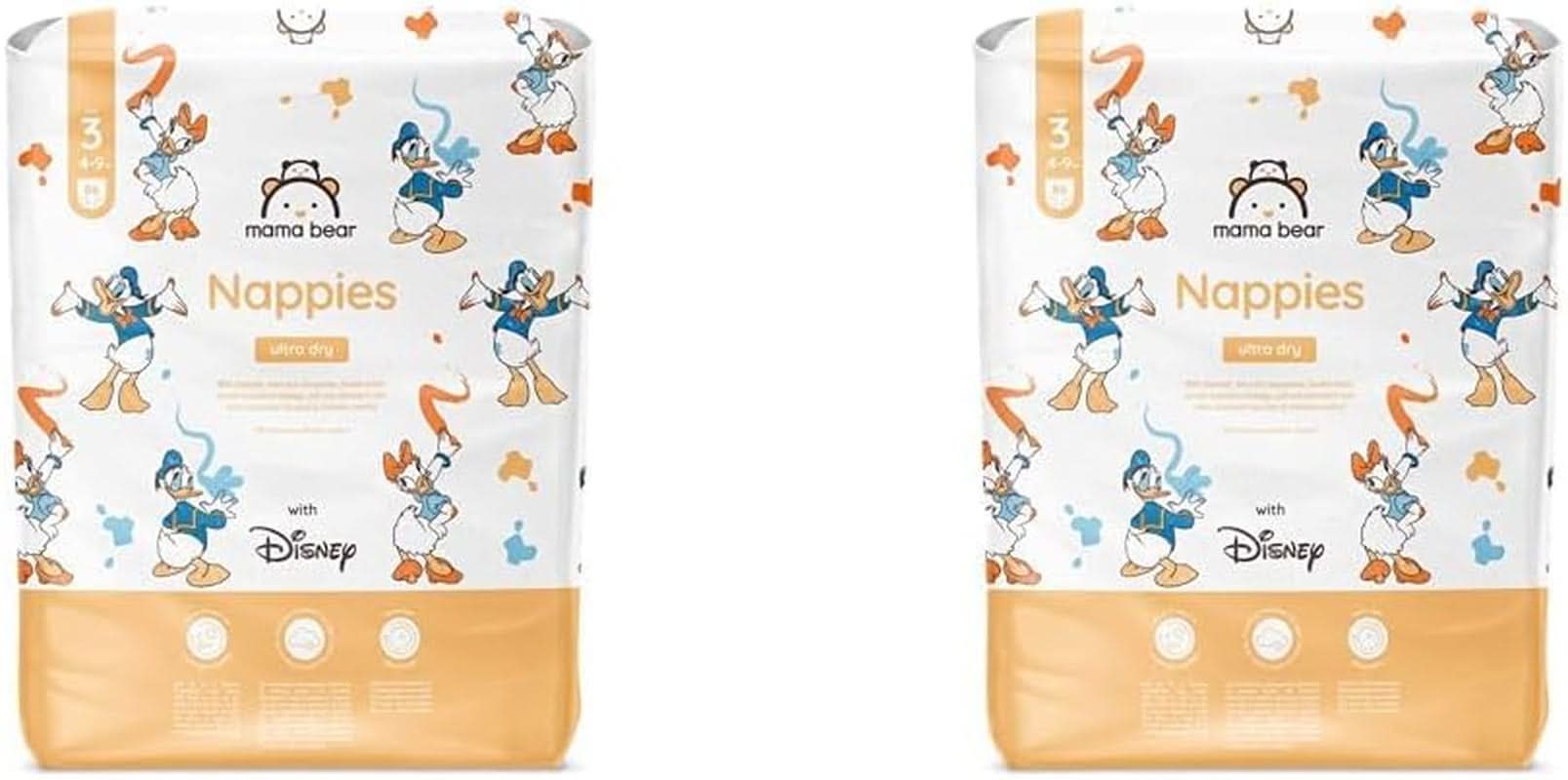 Windeln Mama Bear Disney Ultra Dry Größe 4 (8-14 kg), weiß, 84 Stück (1 Packung)