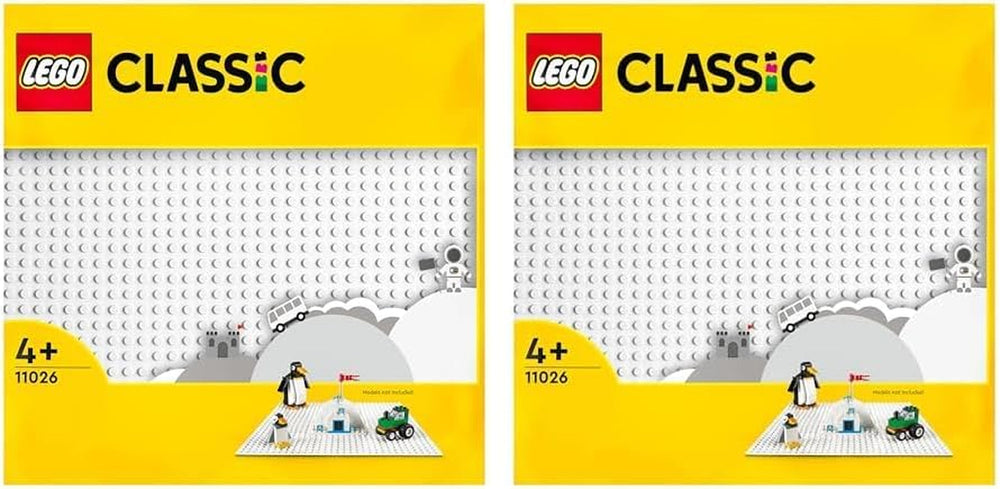 LEGO 11026 Klassischer weißer Baustein, quadratische Grundplatte mit 32 x 32 Vertiefungen als Grundsets, Bauspielzeug (2er-Pack). Bausets. Besuchen Sie den LEGO-Store. Standardtitel