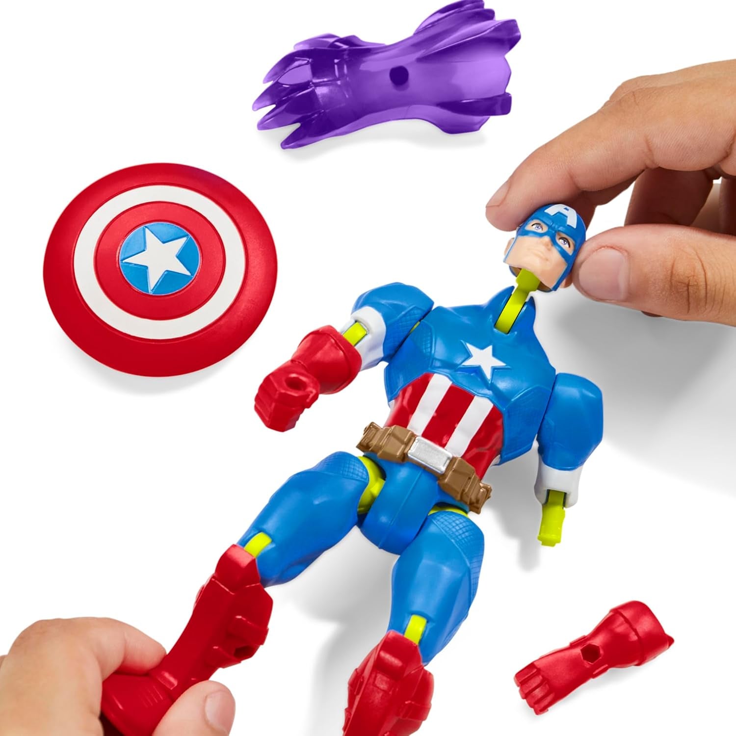 Mixmashers Marvel Captain America Avengers Mix-and-Match-Actionfiguren und Zubehör Actionfiguren Naty Shop