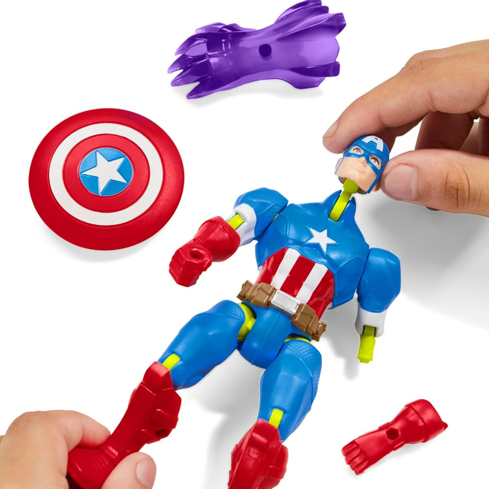Mixmashers Marvel Captain America Avengers Mix-and-Match-Actionfiguren und Zubehör Actionfiguren Naty Shop
