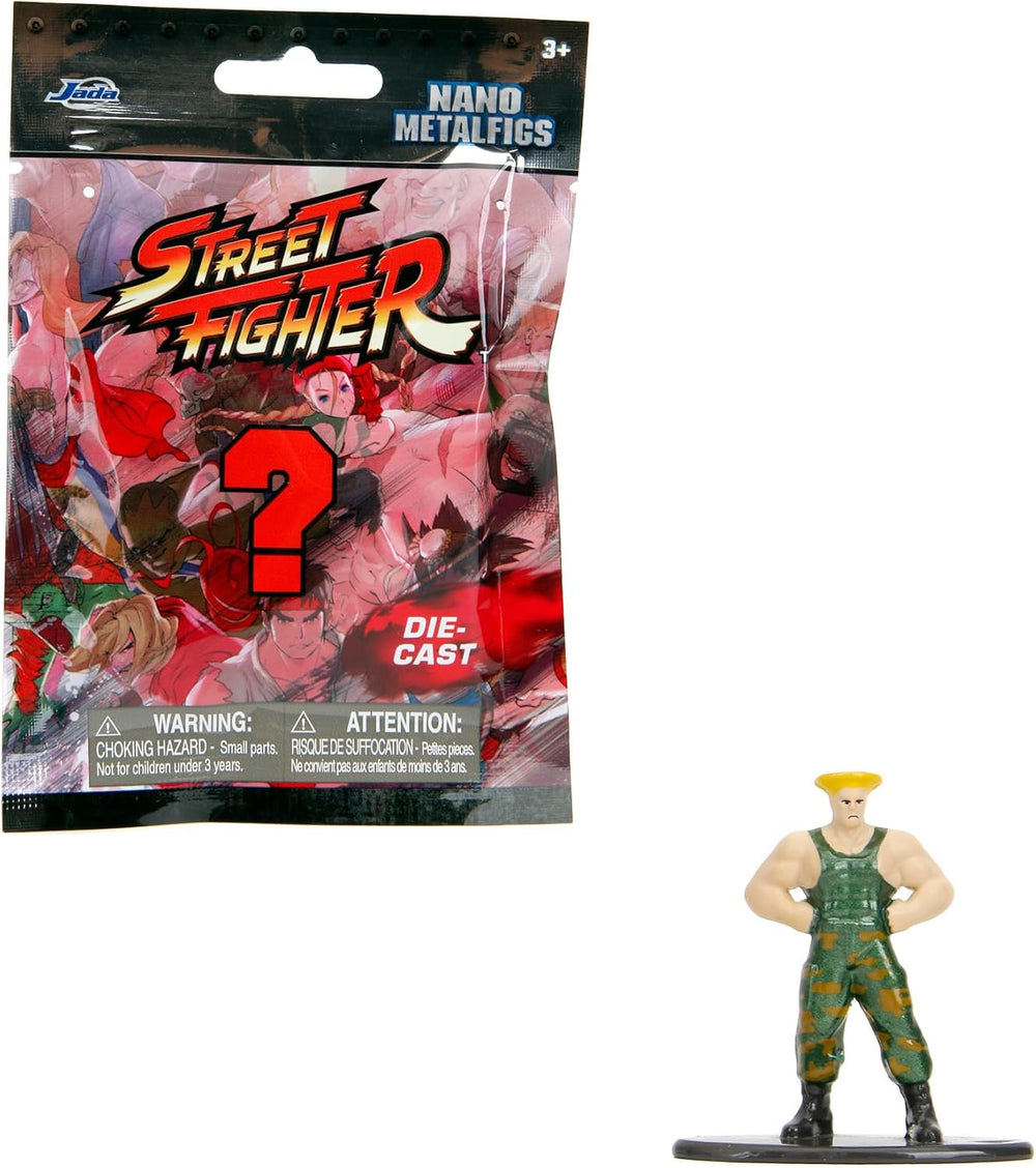 Jada Toys Street Fighter-Figur (1X Mystery-Figur im Blindpack) – Detaillierte Nano-Sammelfigur (4 cm), 1 von 13 Street Fighter-Figuren aus Metall für Fans und Sammler ab 3 Jahren, Wave 1 Actionfiguren Naty Shop