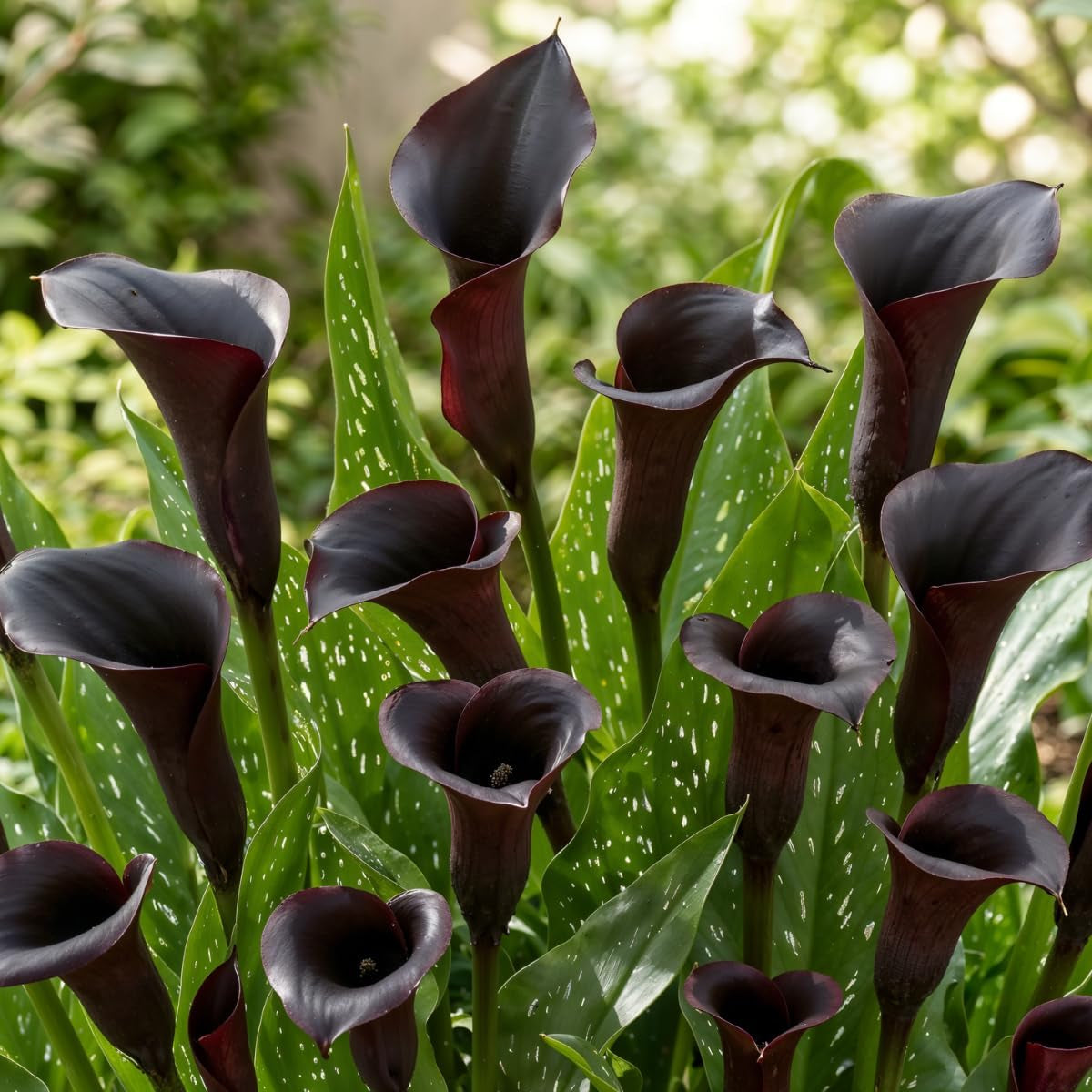 Bulbi de cale, plantă perenă rezistentă - Zantedeschia Orange Passion (Portocaliu) - 5 bulbi de flori mari - Plante adevărate din Olanda - pentru grădină și ghiveci (nu semințe, nu artificiale)