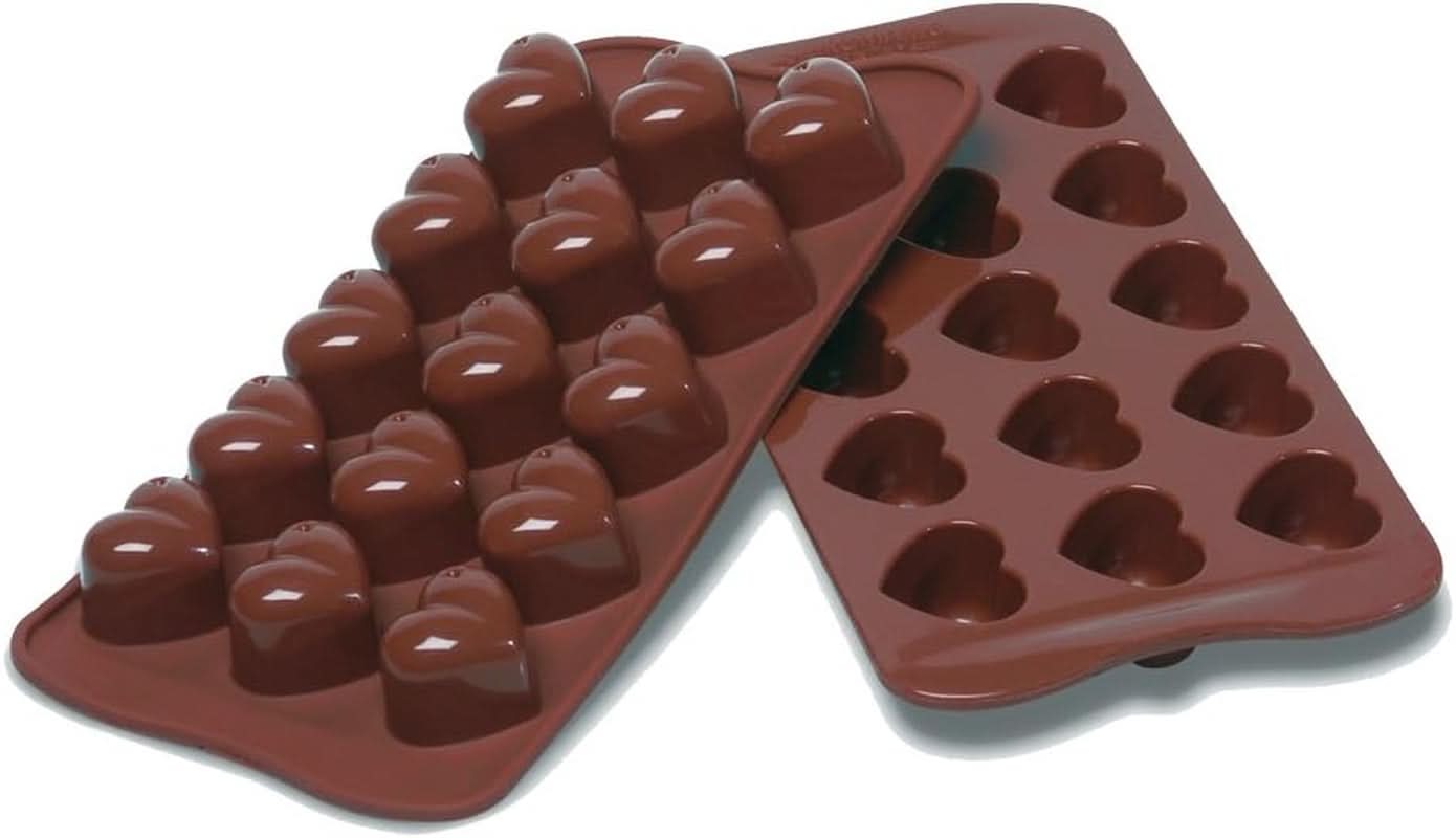 Silikomart 194690, Praline din Ciocolata, Inima, 15 modele Bucatarie Naty Shop Inimi