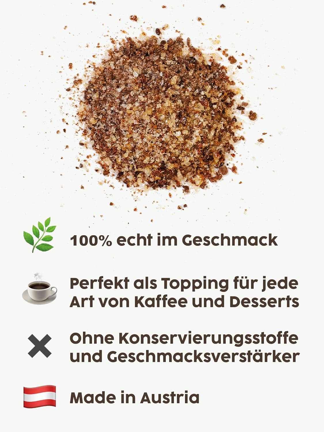 Topping für Kaffee Kotanyi Cacao Kiss | Naty Shop Wonderful Fine Chocolate Chips 4er Pack (4 x 63 Gramm)