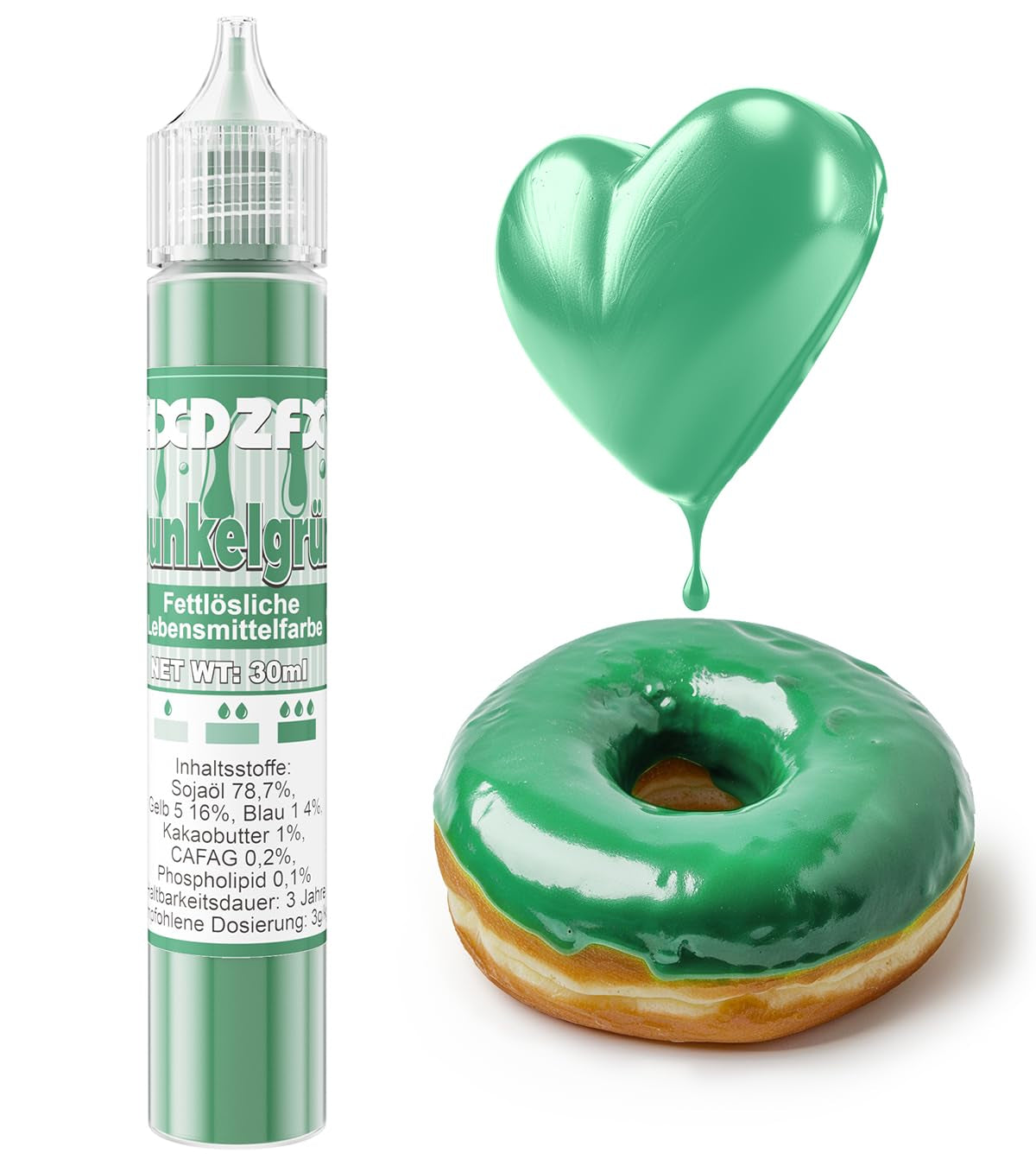 Colorant alimentar liposolubil - 30 ml colorant alimentar concentrat pe bază de ulei pentru ciocolată, set de coloranți alimentari pentru decorarea torturilor, fondant, cremă de unt, copt, meșteșuguri (albastru marin)
