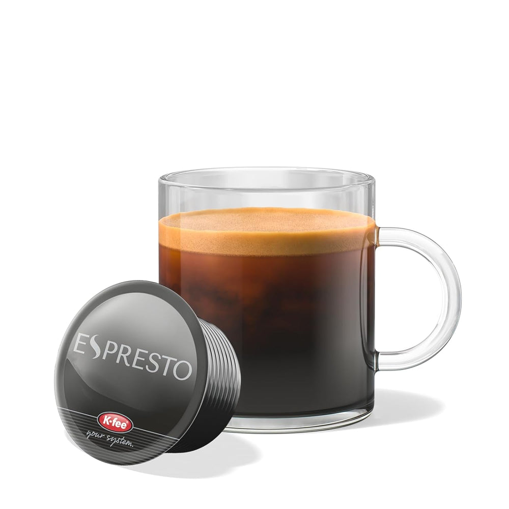 ESPRESTO Kaffeekapseln Ristretto, kompatibel mit K-fee & ALDI EXPRESSI*, vollmundig & intensiv, RFA zertifiziert, 96 Kapseln