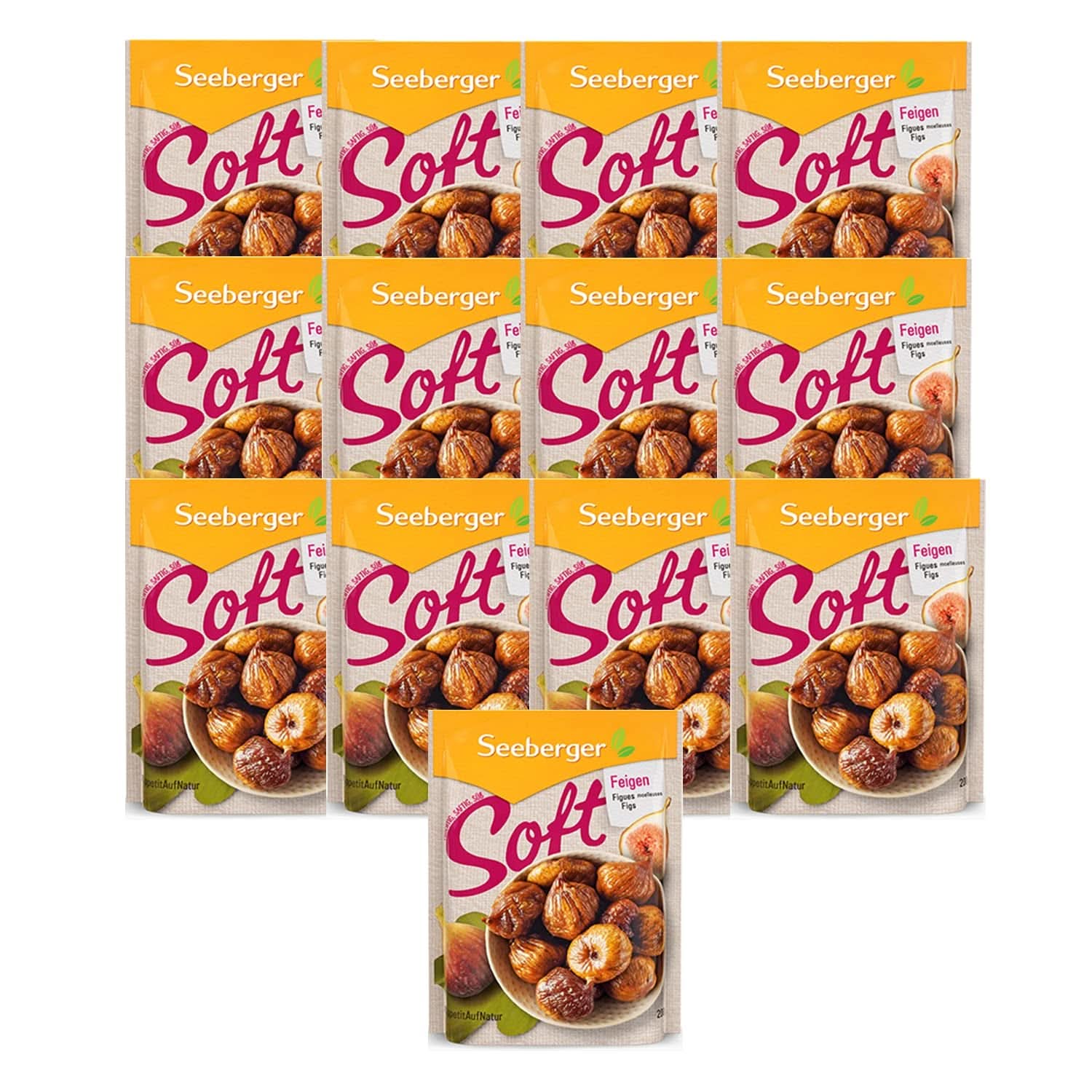 Seeberger Soft, smochine de munte dulci ca mierea cu pulpă pietroasă - pentru gurmanzii conștienți de nutriție, 13 x 200 grame Produse deshidratate Naty Shop