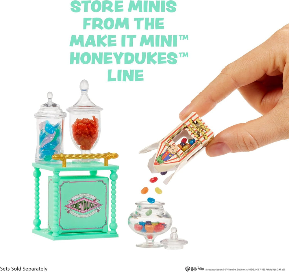 MGA's Miniverse Make It Mini Honeydukes Trolley- Harry Potter Mini-Sammlerstücke, 50+ Teile, Kunstharz-Bastelspiel, Nachgebildete Lebensmittel, Für Sammler & Kinder ab 8, Nicht ESSBAR