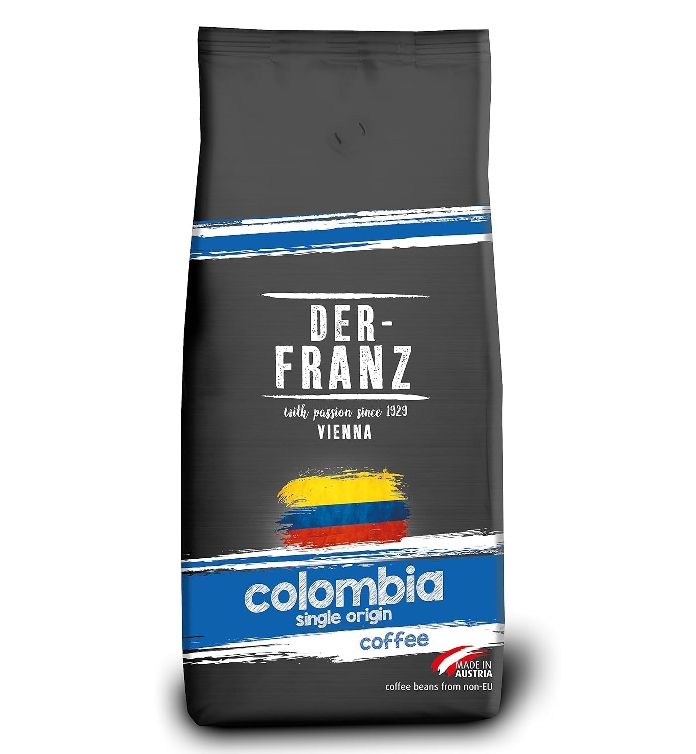 DER-FRANZ Kaffeecreme, Intensität 4/5, 100 % Arabica, ganze Kaffeebohnen Coffee Naty Shop 1 kg Kolumbien