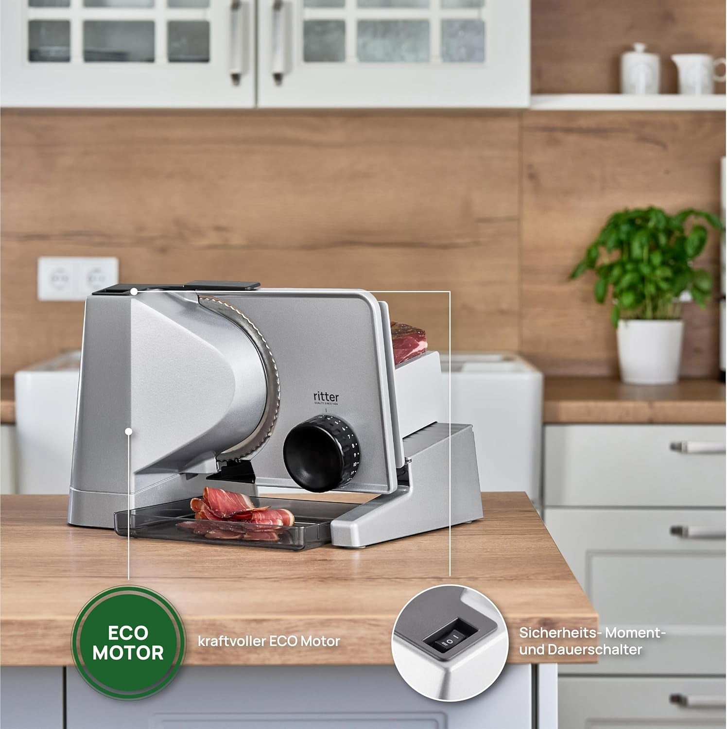 Ritter Solida 4, elektrischer Allesschneider mit mehreren Funktionen Rasnite und Allesschneider Naty Shop