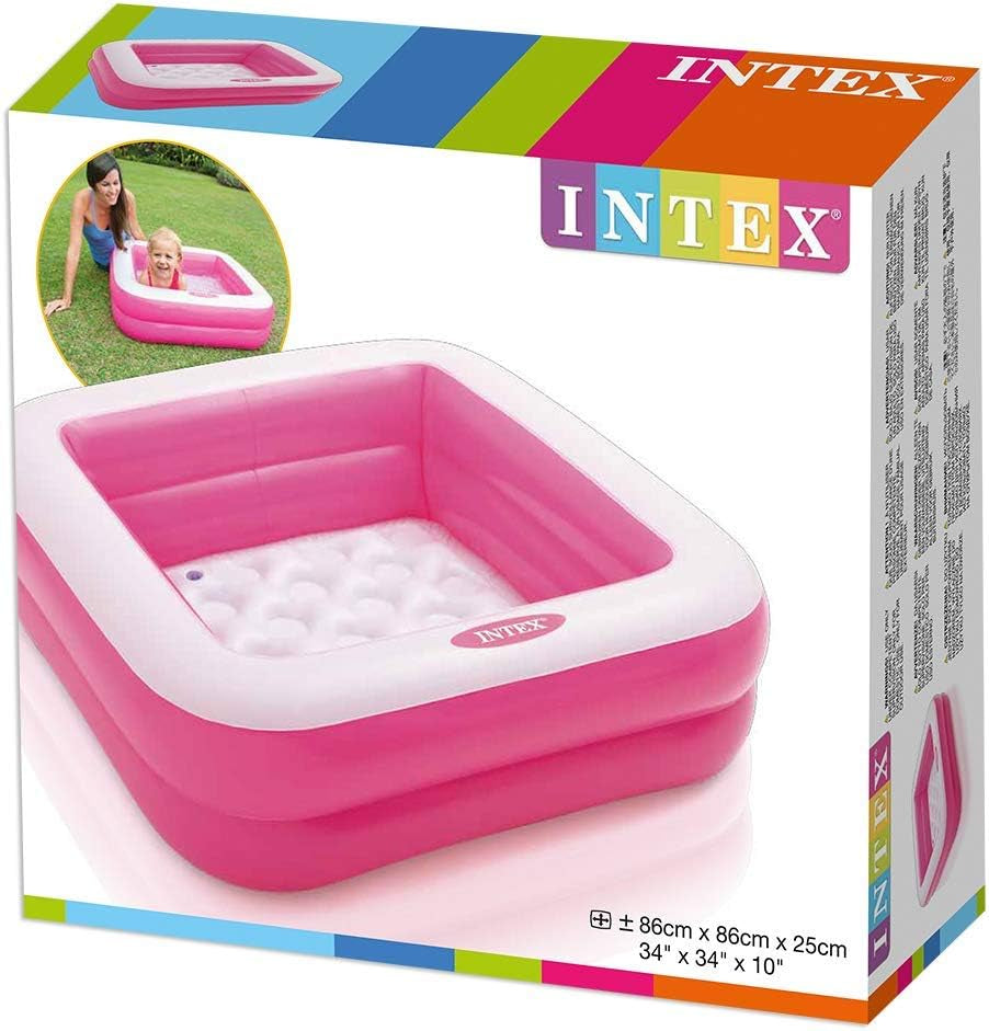 Cutie de joacă pentru piscină pentru bebeluși Intex, culori asortate, 85 x 85 x 23 cm