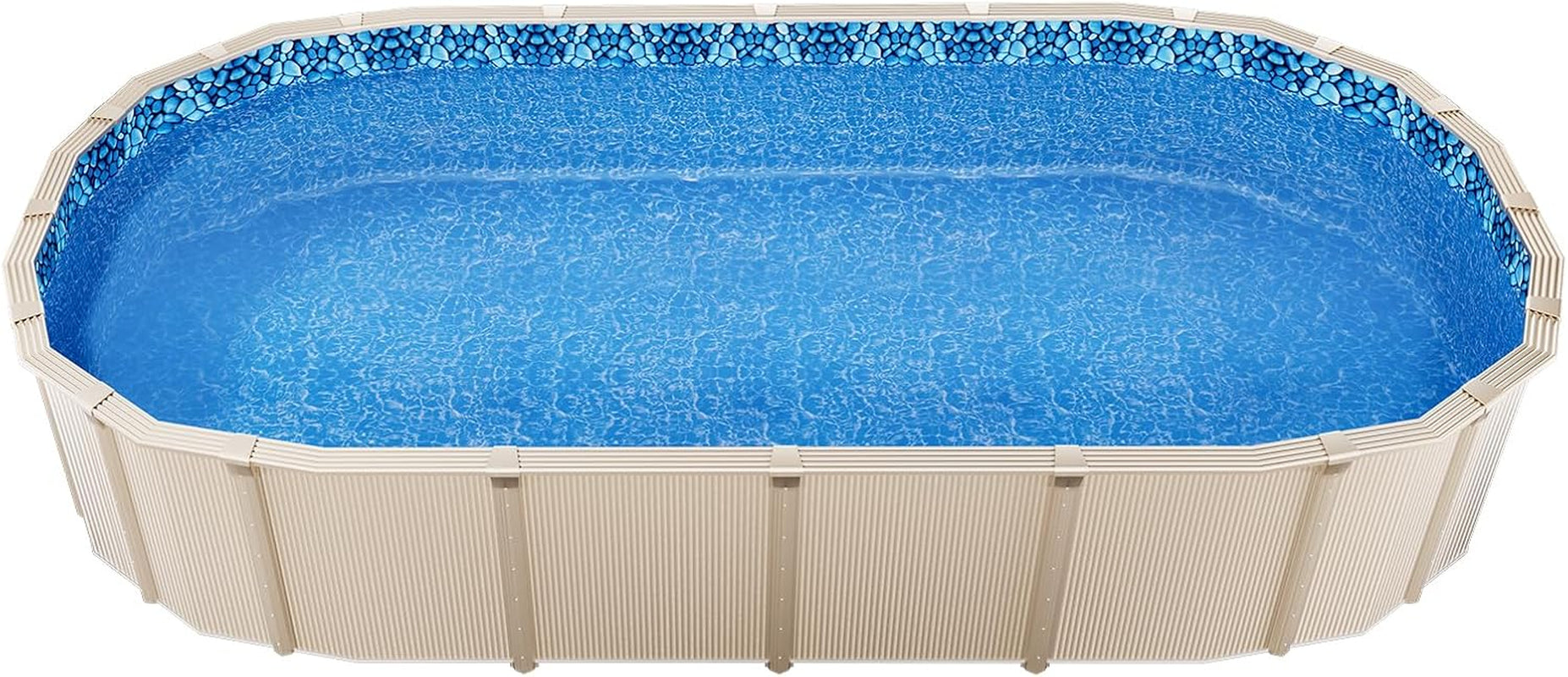 Căptușeală ovală pentru piscină VEVOR, 732x366x147cm, căptușeală interioară, căptușeală de schimb, căptușeală pentru piscină, căptușeală din vinil suprapusă, dimensiune standard, rezistentă la uzură, pentru piscine supraterane cu pereți înalți de 137cm
