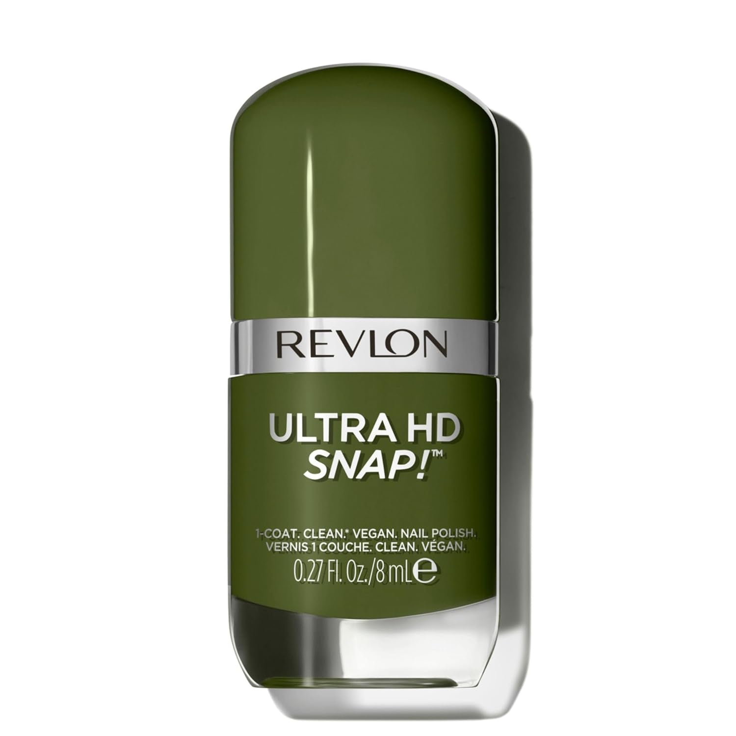 Oja Revlon Ultra HD Snap, formulă vegană de lungă durată, uscare rapidă și aplicare într-un singur strat, acoperire completă, culoare (8 ml) Hot Stuff (007), unisex