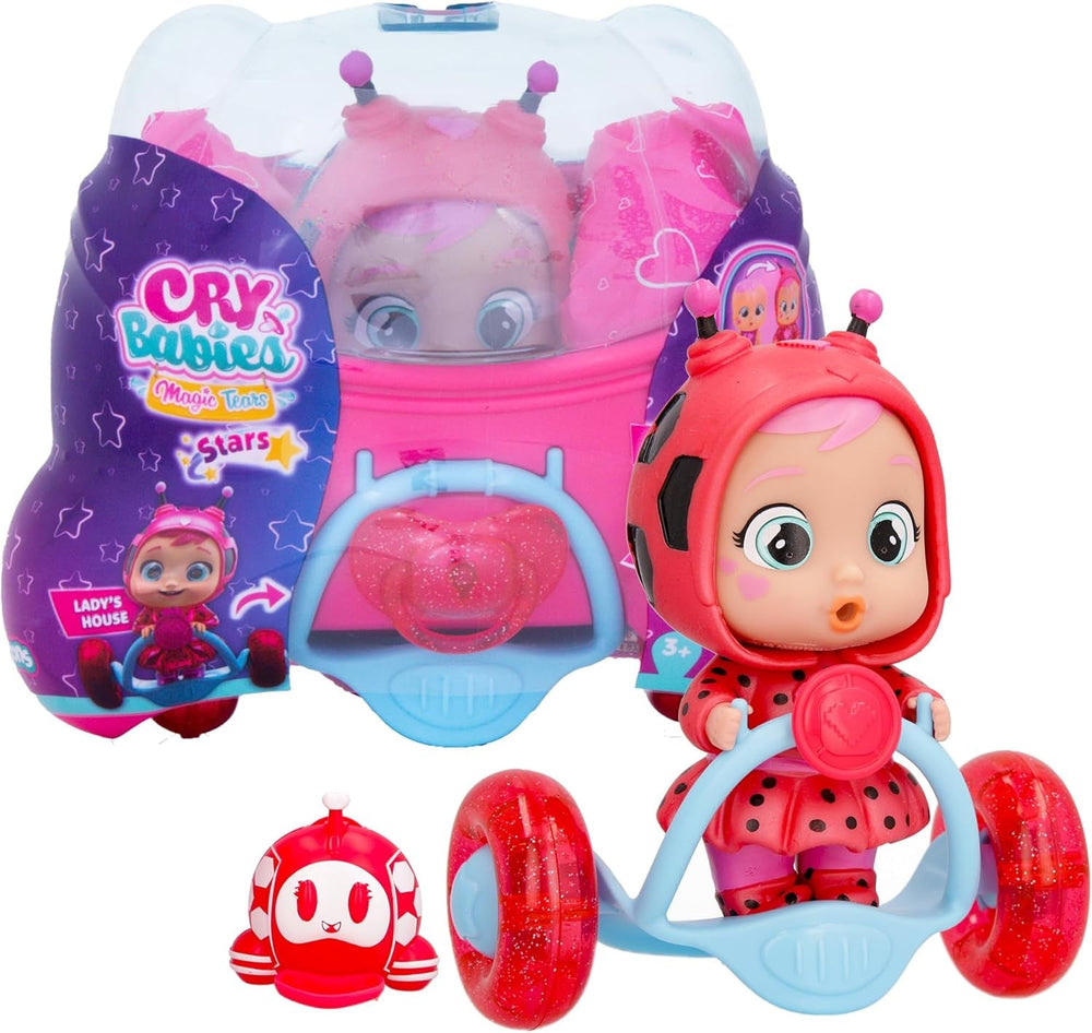 Cry Babies Magic Tears Stars Star Sydney – Sammlerstück-Babyball zum Sammeln, Verkleidet in einem schillernden Silikon-Outfit, Geschenk, Spielzeug für Mädchen und Jungen ab 3 Jahren