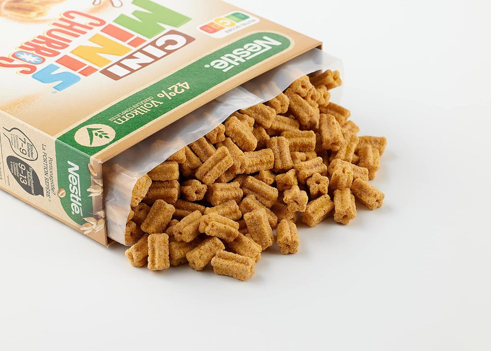 Cereale de mic dejun Churros cu 42% conținut de cereale integrale, pachet de 3 (1x360g)