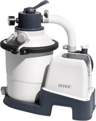 Pompă filtrantă cu nisip Intex 26642 Krystal Clear cu RCD, debit de apă 3500 l/h, debit sistem 2000 l/h, plastic, alb