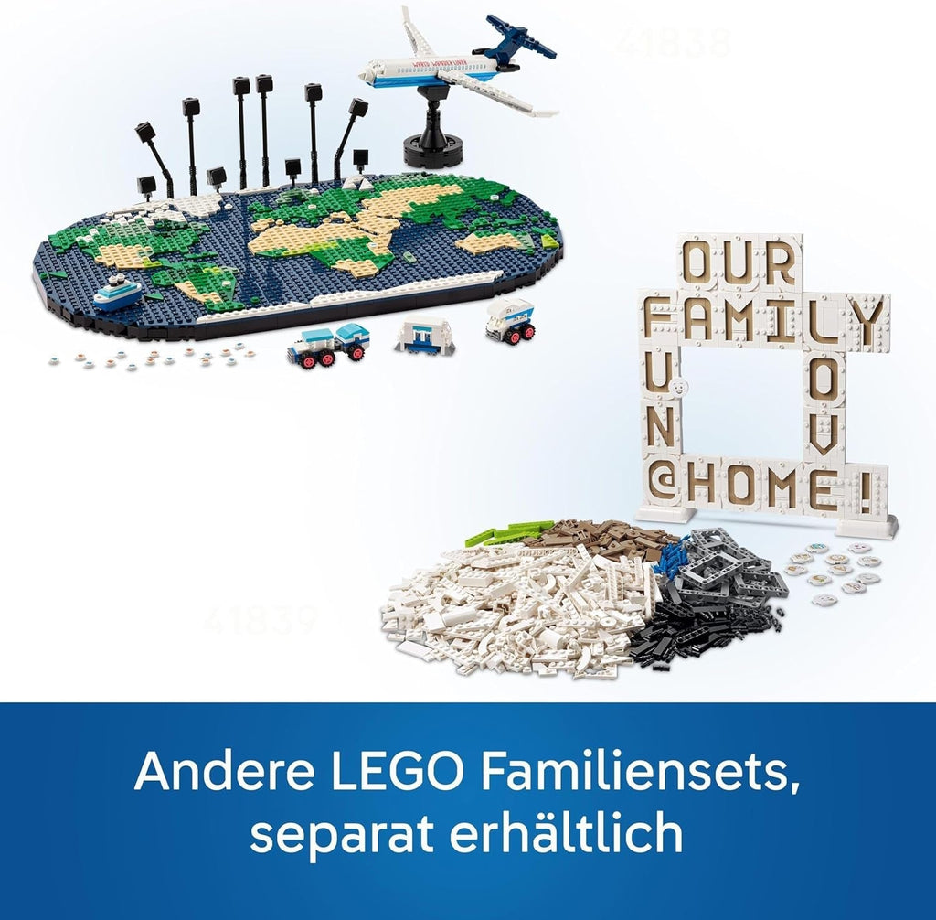 Amintiri de călătorie LEGO, harta lumii de jucărie, set de construit și jucat pentru fete și băieți, cadou pentru familiile care iubesc aventura și călătoriile, activitate creativă, de colecție 41838 Seturi de constructie Besuche den LEGO-Store