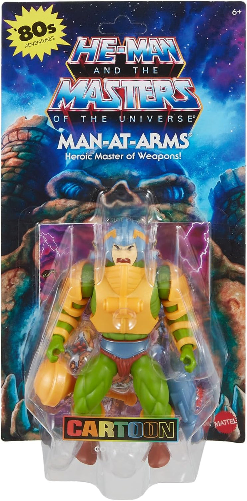 Masters of the Universe Origins Spielzeug, Man-At-Arms Duncan Actionfigur aus der Cartoon Collection, Höhe ca. 14 cm, Held mit abnehmbarer Rüstung und Zubehör, HYD25 Actionfiguren Naty Shop