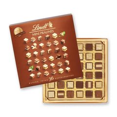 Lindt Chocolate - Nougat Mini-Pralinés, 165 Gramm, Schachtel mit 36 Pralinen Naty Shop Chocolates