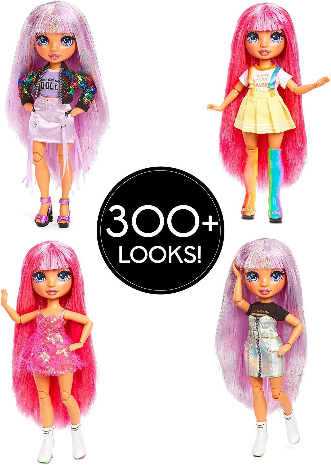 Rainbow High 571049 Fashion Studio - Păpușă exclusivă cu haine, accesorii și 2 peruci strălucitoare - Creează peste 300 de ținute!