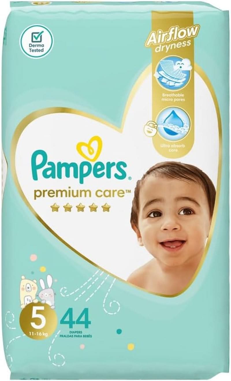 Pampers Premium Care Windeln, Größe 5, 11 - 18 kg, 44 Stück Mutter und Kind Naty Shop