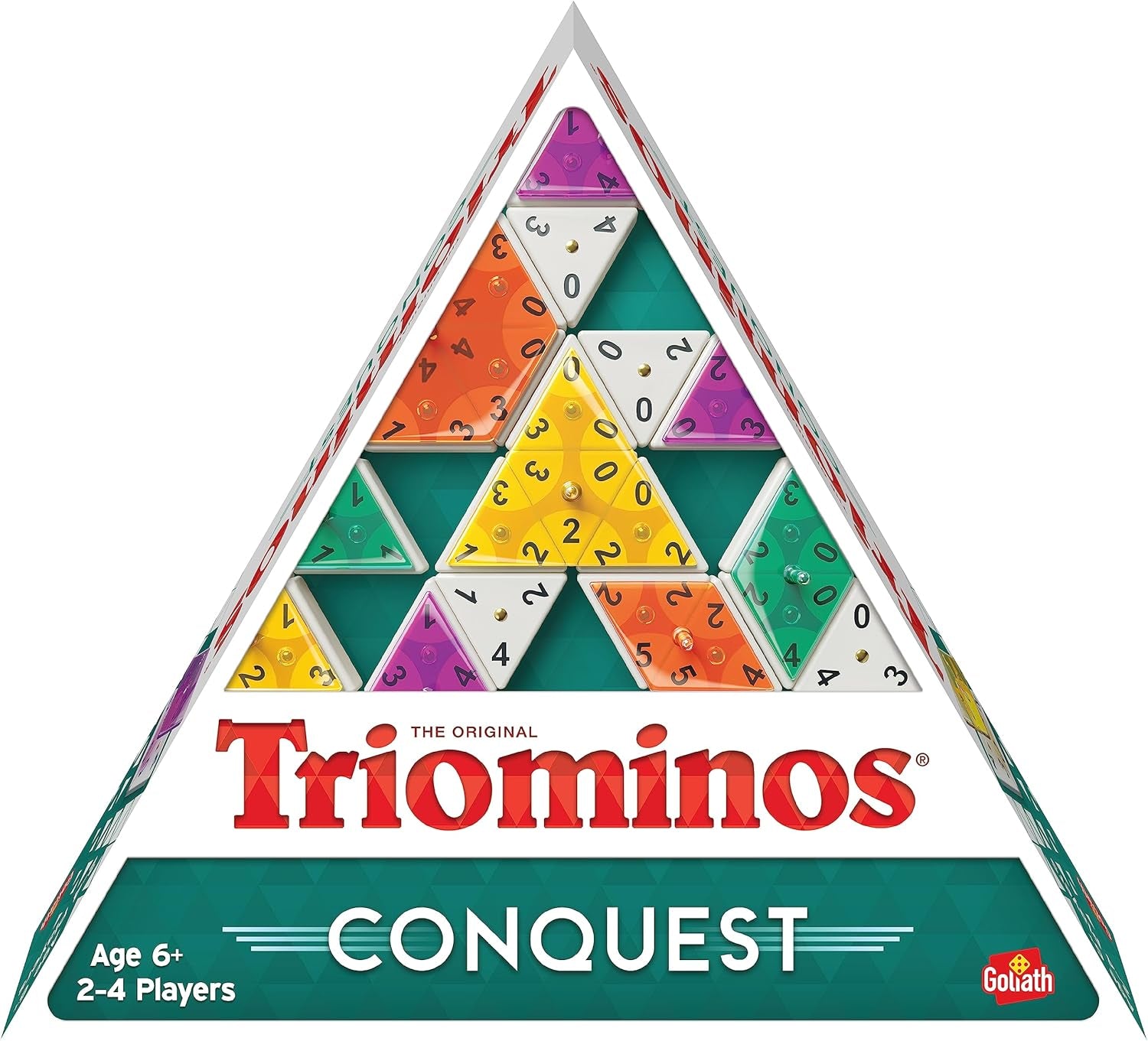 Goliath - Triominos Classic - Beliebtes Brettspiel für Jugendliche und Erwachsene ab 6 Jahren - Familienspaß und Partyspiel für 2-4 Spieler - Mit Taktiken und Strategien für Kinder und Erwachsene