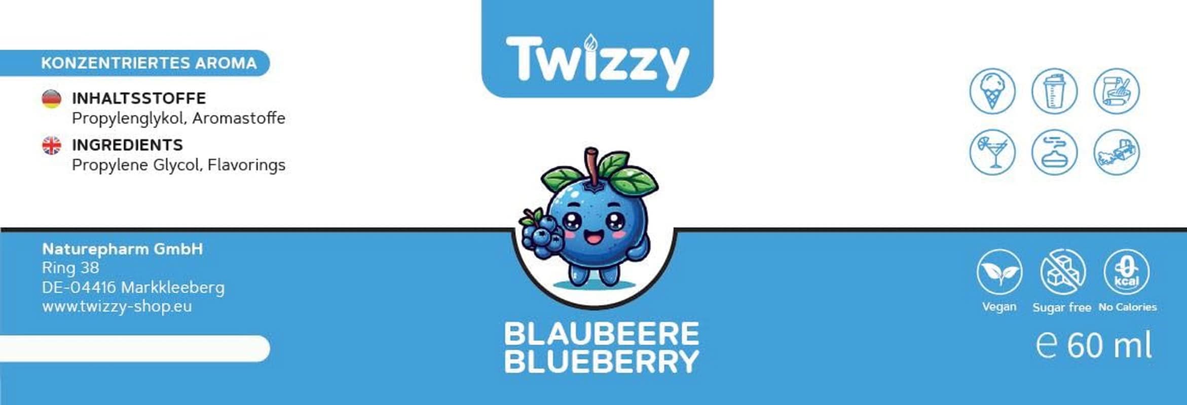 Twizzy Afine, Food Flavouring -60 ml - Aromă intensă - Ideală pentru coacere Arome Naty Shop