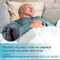 Polar Night Gewichtsdecke für Erwachsene 150 x 200 cm, 9 kg – Gewichtsdecke für tiefen Schlaf, schwere Decke, Therapiedecke aus 100 % Mikrofaser, Entspannungsdecke Oeko-Tex® 100 Comforter Standard-Betten und Decken Polar Night