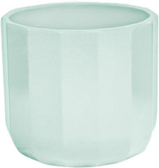 Ghiveci ceramic, model geometric în formă de lămâie, 12 x 12 cm